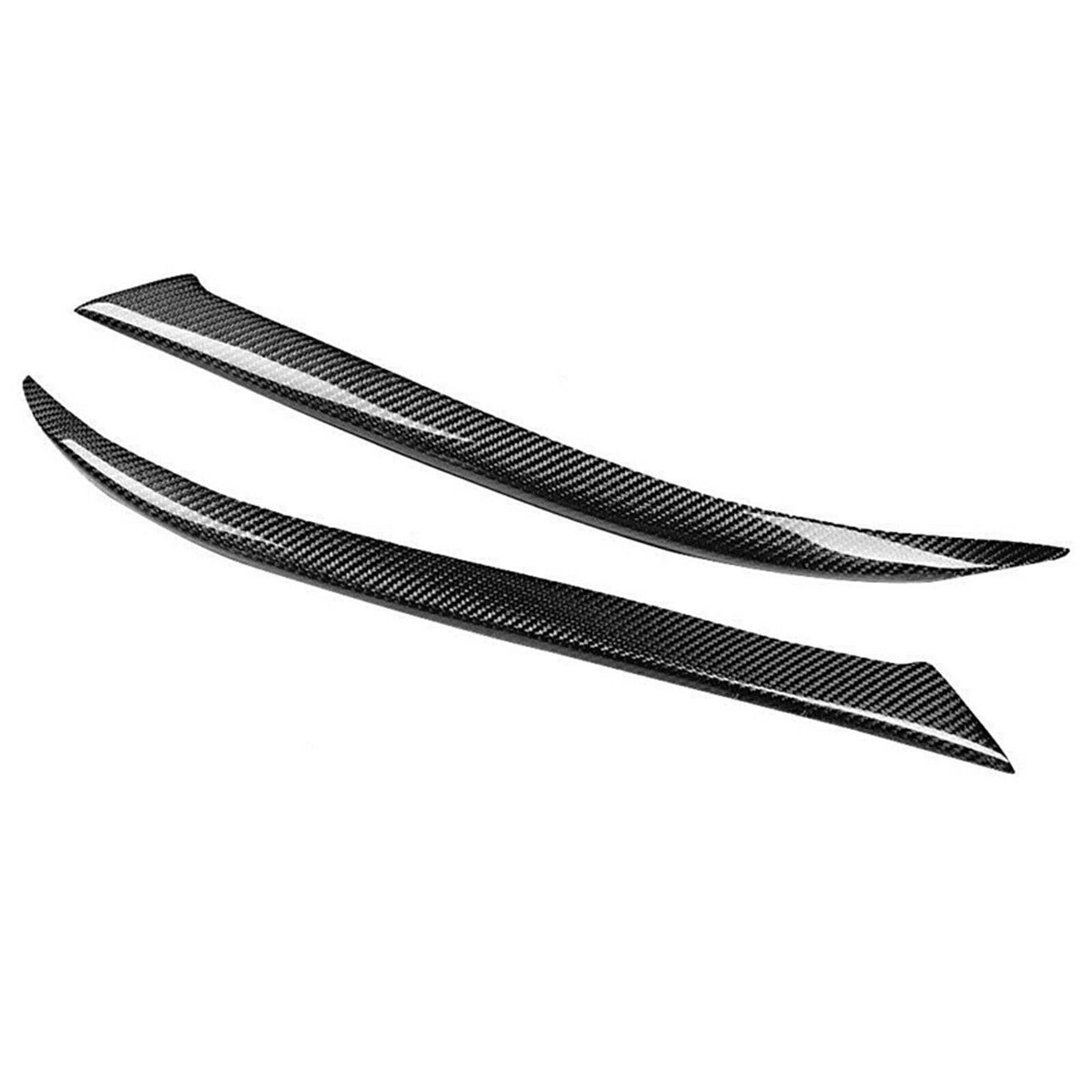 2 x Carbon Fiber Headlight Eyelid Covers for Ford Focus (2005-2008)