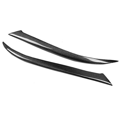 2 x Carbon Fiber Headlight Eyelid Covers for Ford Focus (2005-2008)