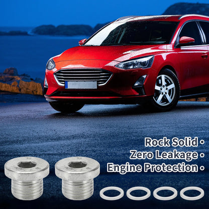 1 Set Engine Oil Drain Plug with Gasket for Car Motorcycle