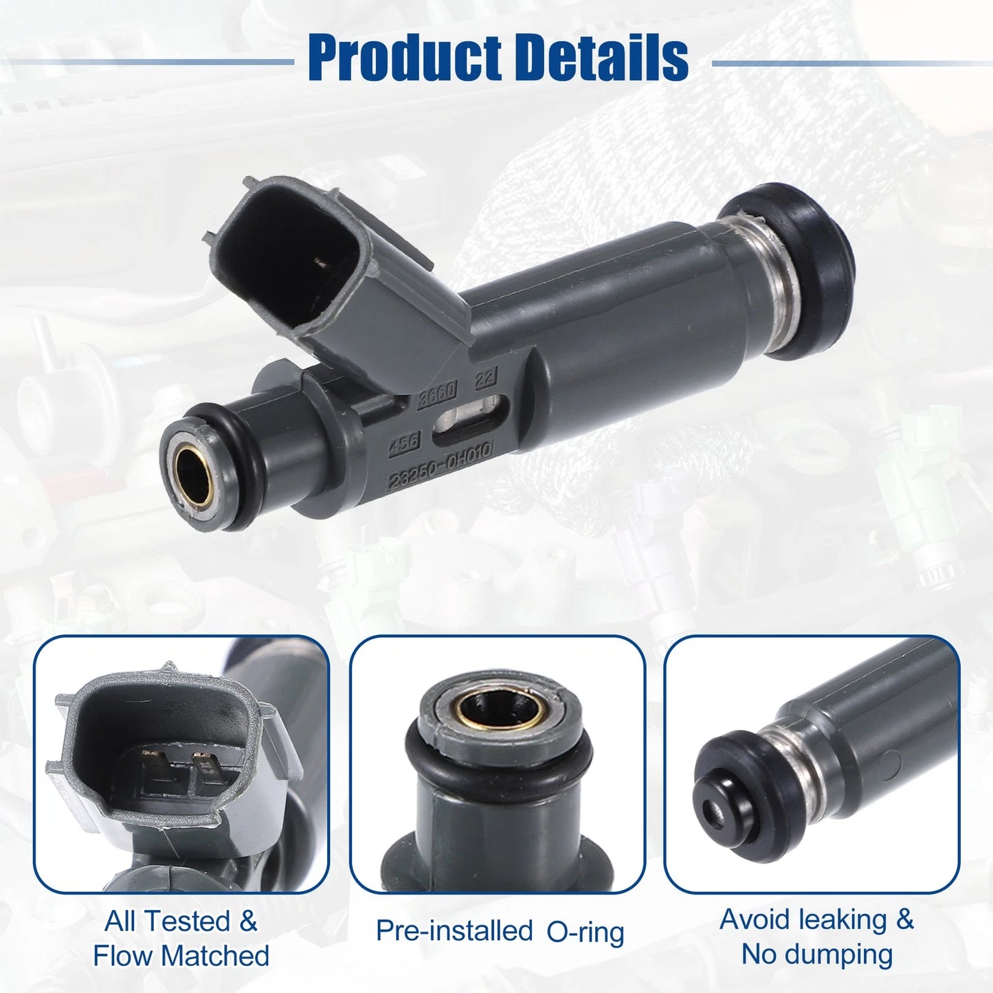 4 x Fuel Injector Nozzles for Toyota Camry 2.4L (2002-2004)