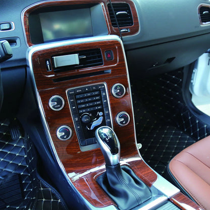 19PCS Wood Grain Interior Accessories Kit Cover Trim for Volvo S60 (2014–2018)