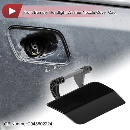 Front Right Washer Nozzle Cover for Mercedes-Benz C350 (2008-2014) Black