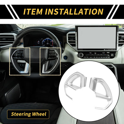 Steering Wheel Cover Trim for Toyota Tundra (2022-2024)