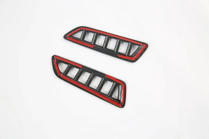 Carbon Fiber Look Front Console Air Vent Cover Trim for KIA SORENTO (2021-2023)
