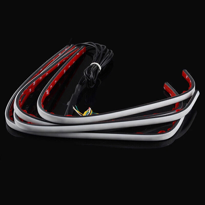 4 x 5050 RGB LED Knight Rider Strip Lights for Universal Vehicles