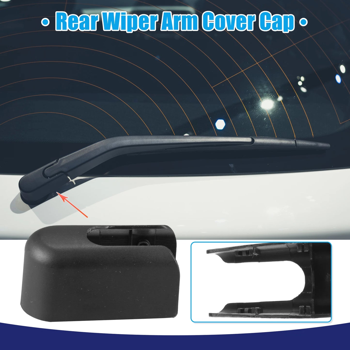 Rear Windshield Wiper Arm Nut Cover for Ford