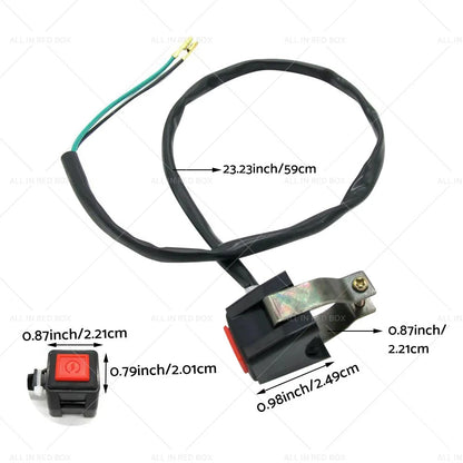 Stop Button Kill Switch for Yamaha YZ125 YZ250 YZ450F TTR WR 230 250 (2002-2023)