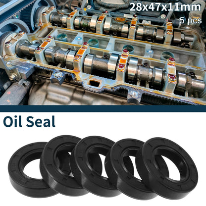 Oil Seal 28x47x11mm NBR Rubber Seal Ring 5Pcs for Make Model