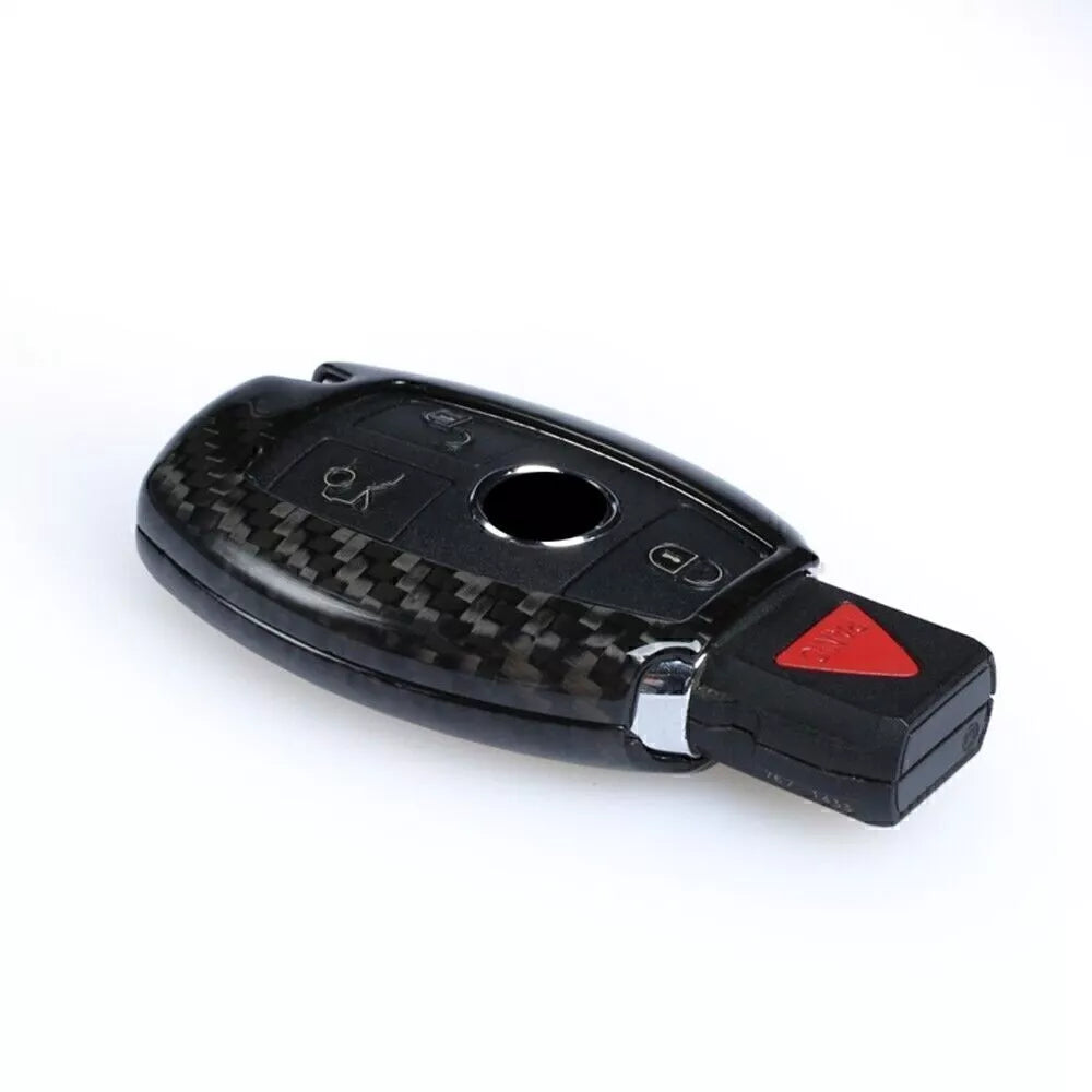 Carbon Fiber Key Case Cover for Mercedes Benz C Class