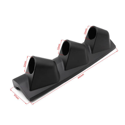 ABS 2" 52mm Right Hand Drive Triple Gauge Pod A-Pillar Mount for Car