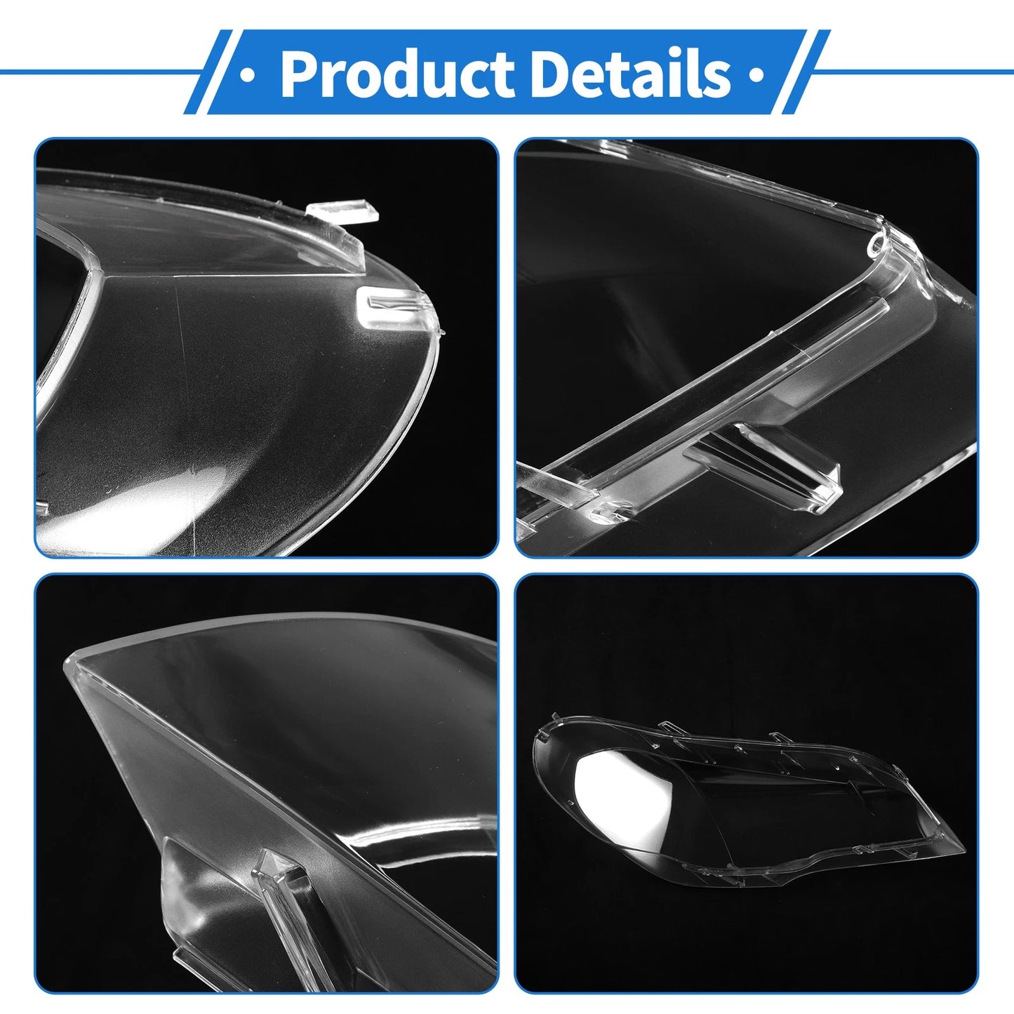 1 Pcs Front Left Headlight Lens Cover for BMW X5/E70 (2008-2013)