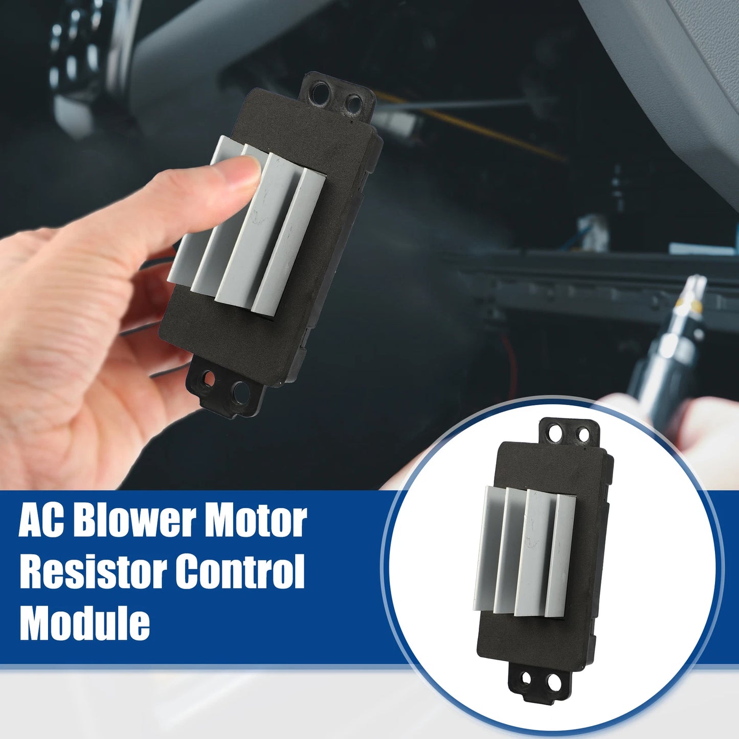 HVAC Blower Motor Resistor Heater for Chevrolet Impala Black Silver Tone