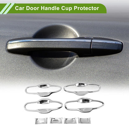 8 x Chrome Silver Door Handle Cup Protectors for Toyota Camry (2018-2024)