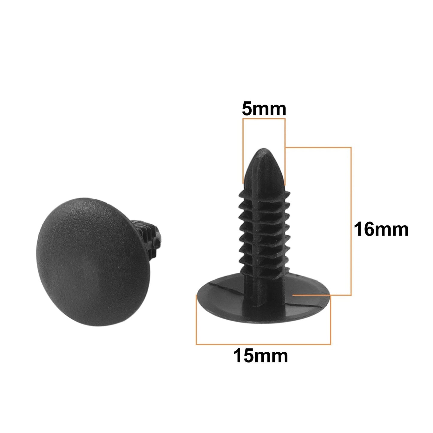 Rivets / 30pcs 5mm / Car Trim Boot Plastic Rivets Push Clip for Toyota