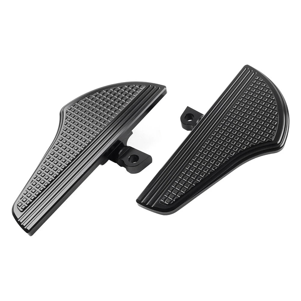 Black Footpeg Mini Floorboards for Harley Sportster Softail Touring (2004-2023)
