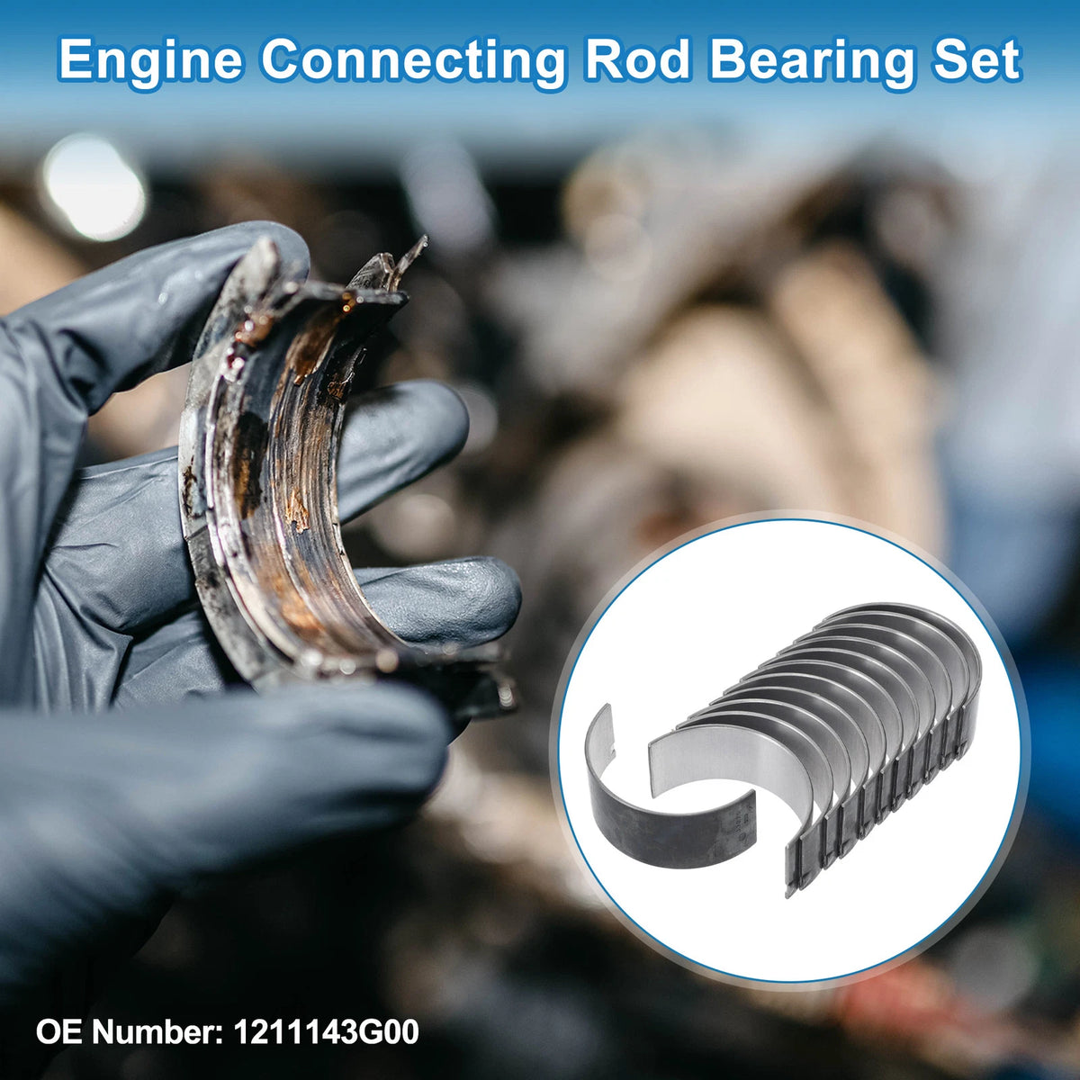 Connecting Rod Bearing Set for Nissan Atlas (12 Pcs) (2000-2007)