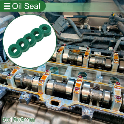 Oil Seal 6x15x6mm Seal Ring Rotary Shaft Seal TPU 5 Pcs for Car