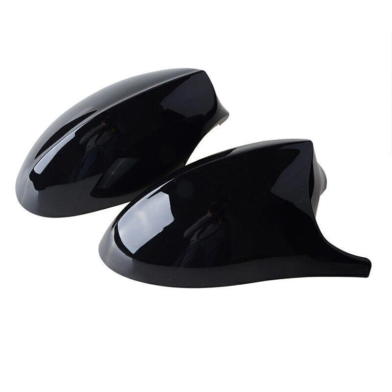 Gloss Black Mirror Cover Housing + Mirror Glass for BMW E90 E91 E92 E93 (2006-2012)