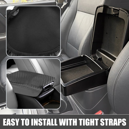 Center Console Cover for Volvo V60 Carbon Fiber Black (2018-2023)
