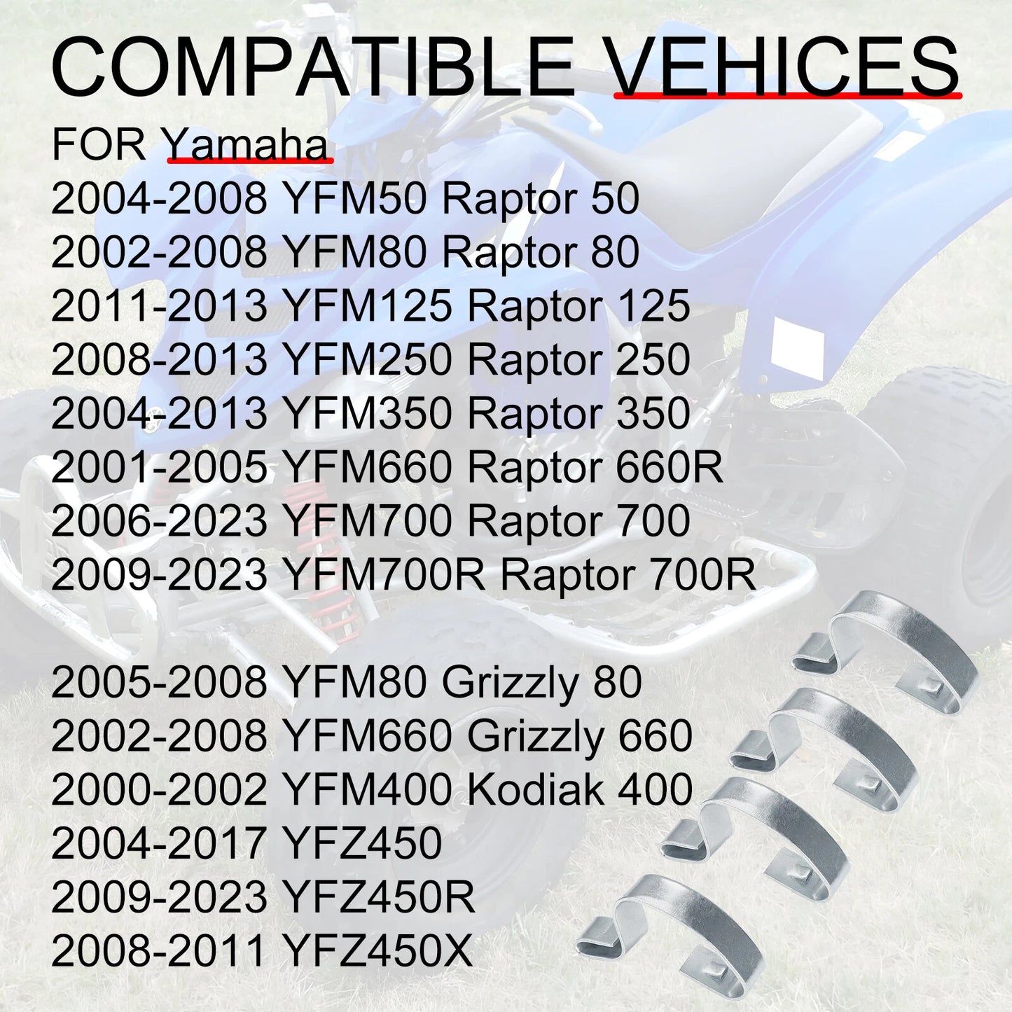 Air Box Latch Hook for Yamaha Raptor 50/80/125/250/350/660R/700/700R Kodiak 400