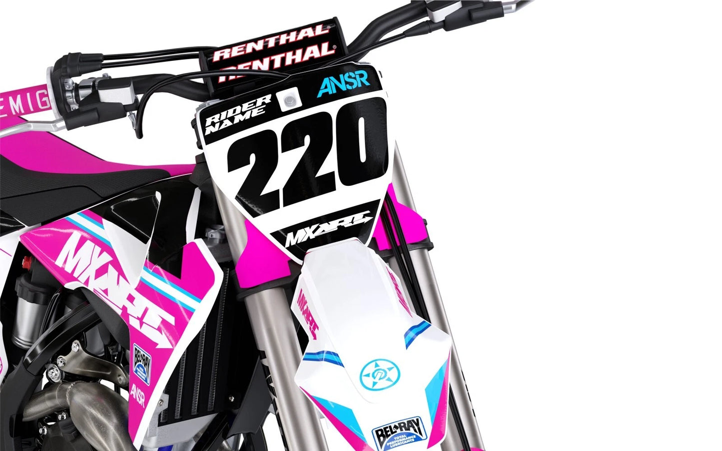 Husqvarna TC 85 Custom Graphic Kit 2018-2024 Ripped Pink Decals Stickers