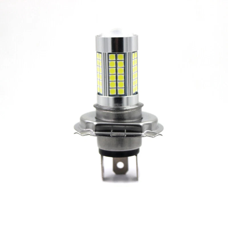 66SMD H4 9003 LED Lamp Car Motorcycle Headlight Bulb DC 6V 8W  High/Low Beam