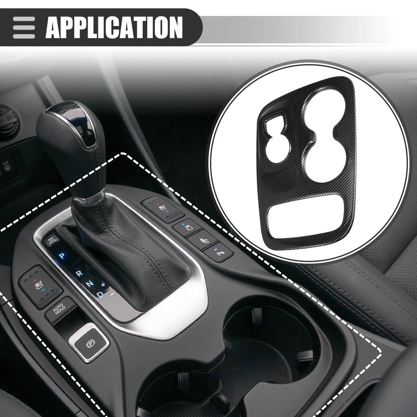 Carbon Fiber Gear Shift Panel Trim for Dodge Durango (2014 - 2017)