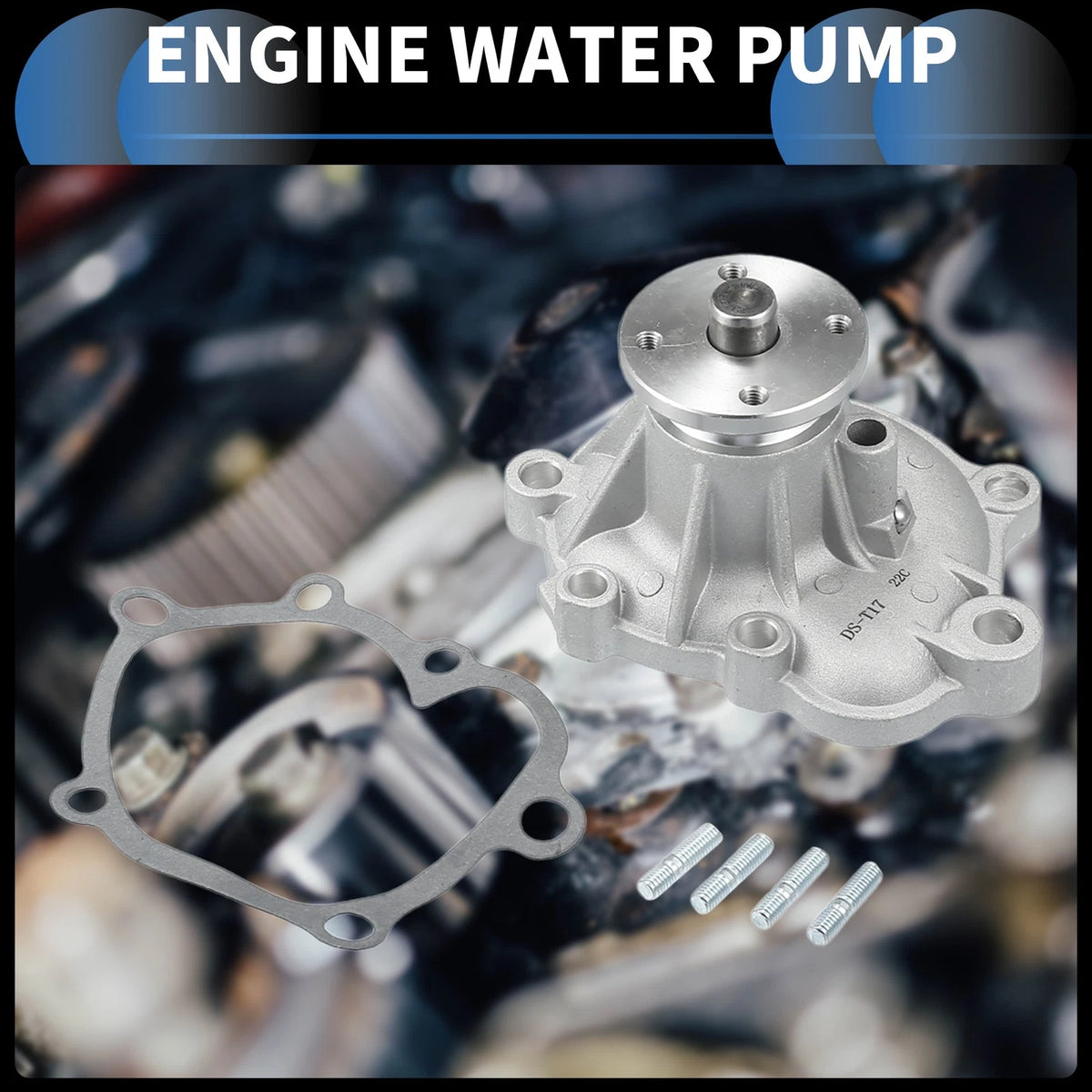 Water Pump for Toyota Van with Gasket Screws (1984–1989)