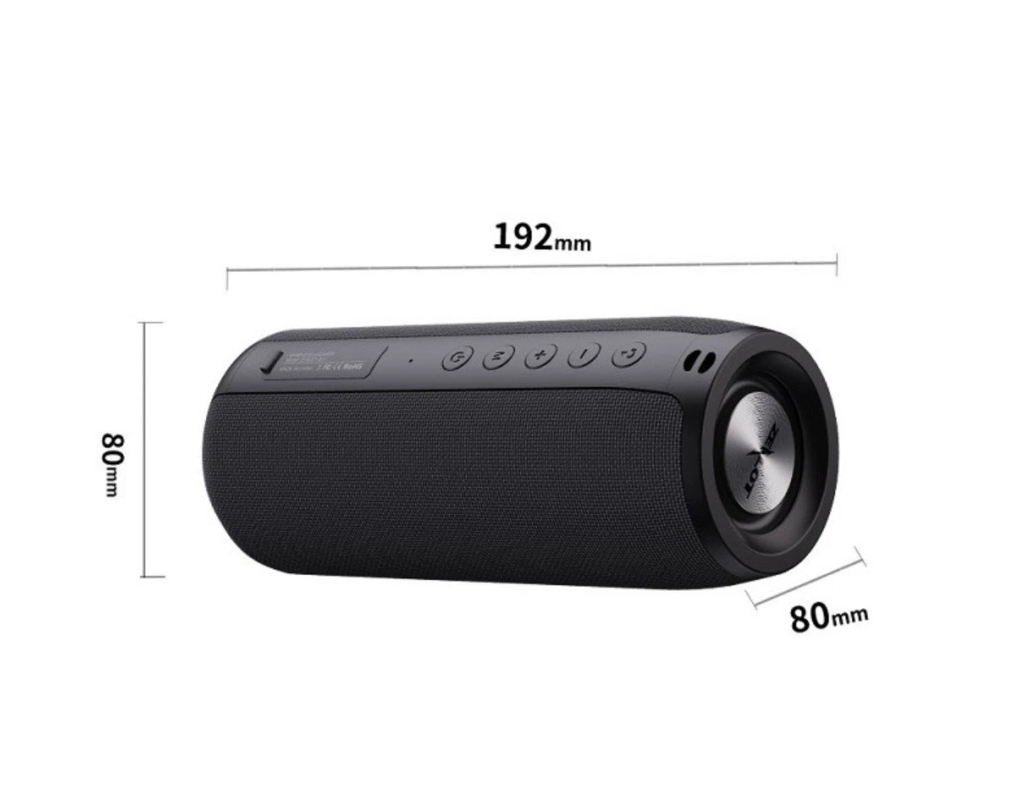 Portable Waterproof Bluetooth Speaker with Super Bass Power Bank