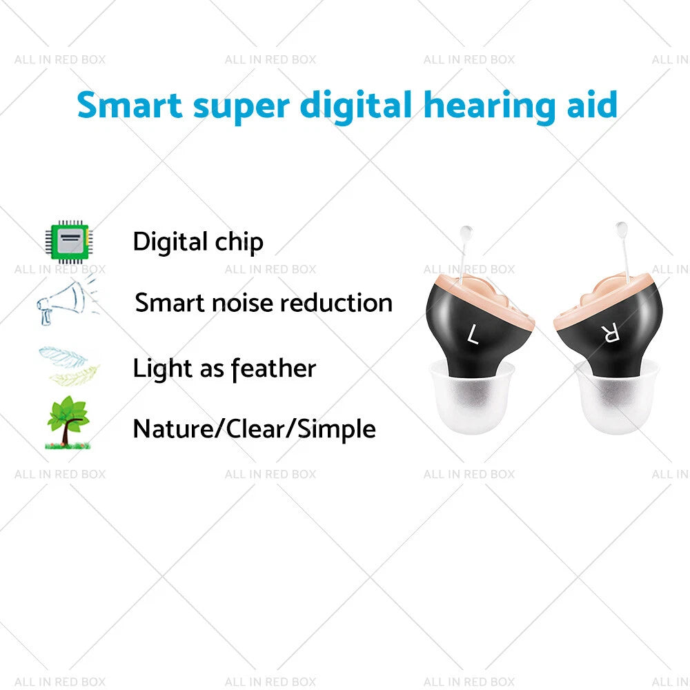Mini Sound Amplifier for Hearing Aids - Digital Invisible In Ear