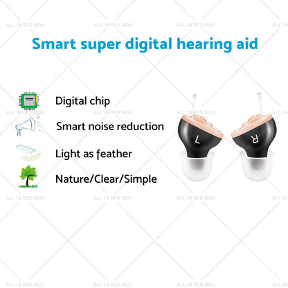 Mini Sound Amplifier for Hearing Aids - Digital Invisible In Ear