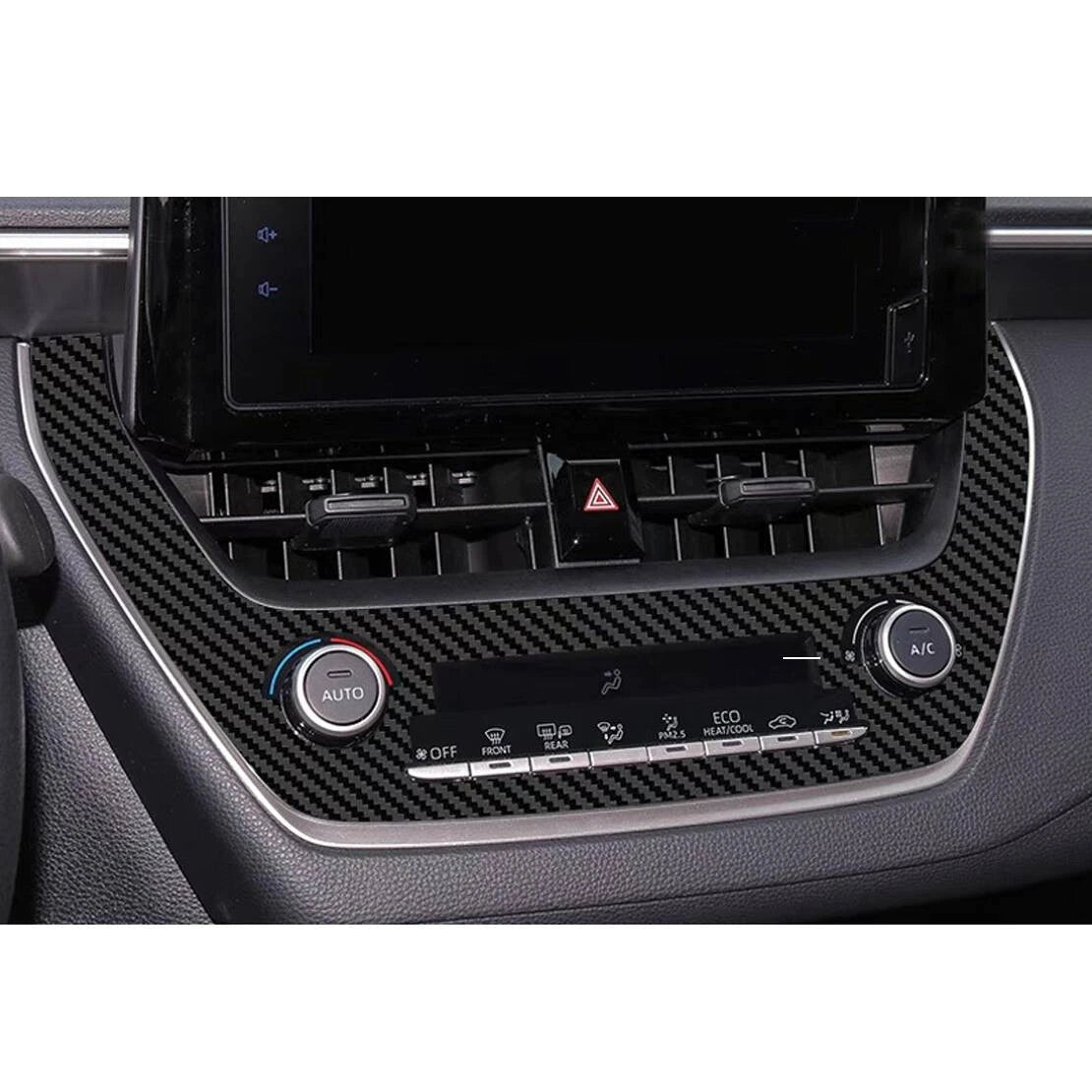 Carbon Fiber Console A/C Panel Cover for Toyota Corolla (2020-2024)
