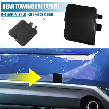 Rear Bumper Tow Hook Cover for Mazda CX-5 (2017-2021) Black