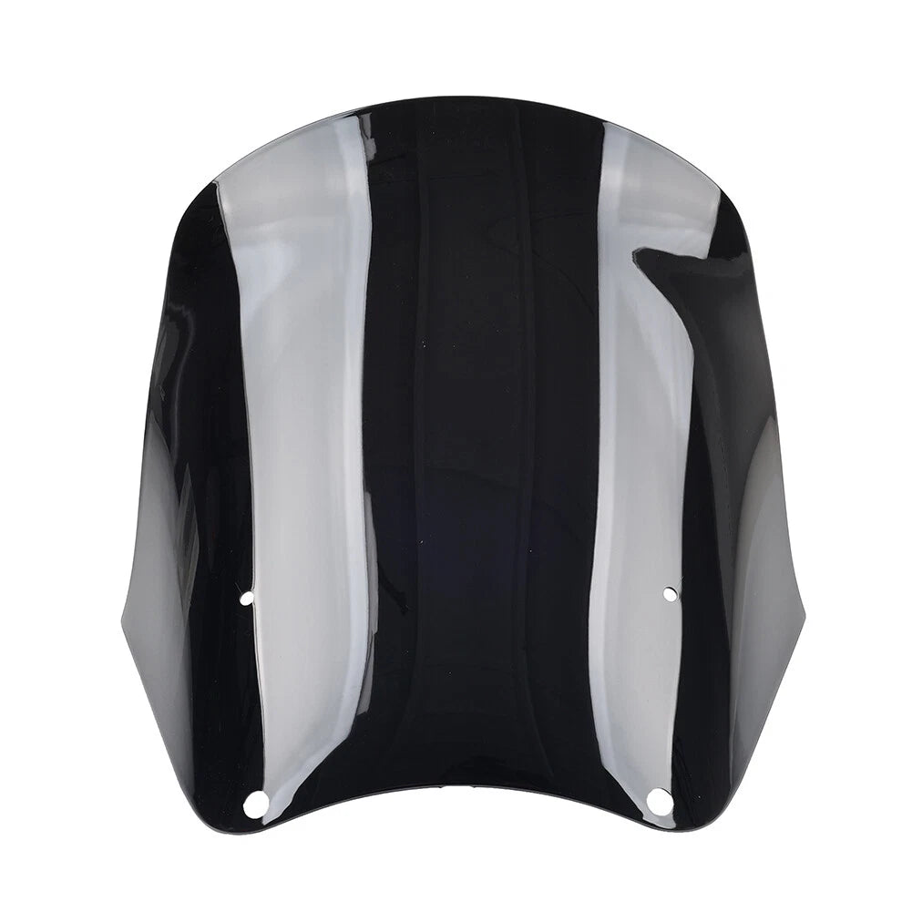 15" Black Windshield for Harley Dyna Low Rider Fat Street Bob (2006-2017)