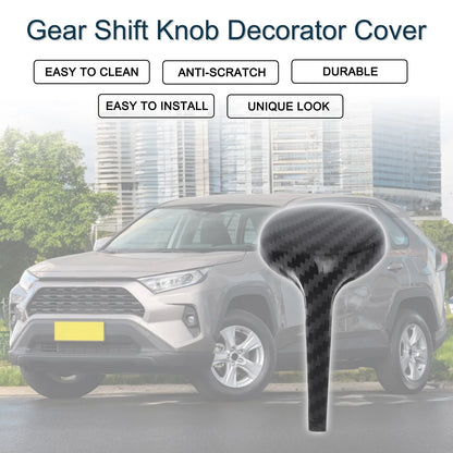 Gear Shift Knob Cover for Toyota Rav4 Corolla Vios (2014-2018) Black