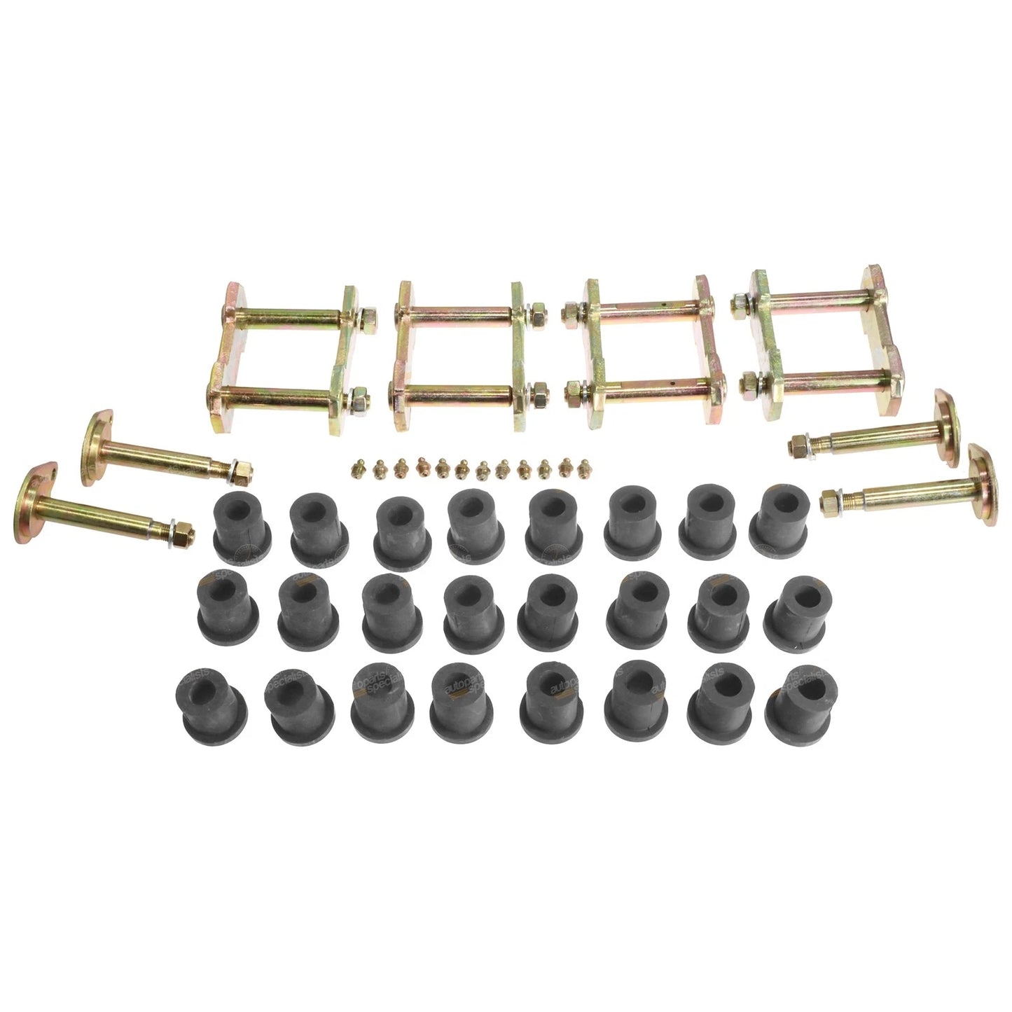 Leaf Spring Shackle + Pin + Bushes for Land Cruiser BJ40 BJ42 FJ40 (1960–1984)