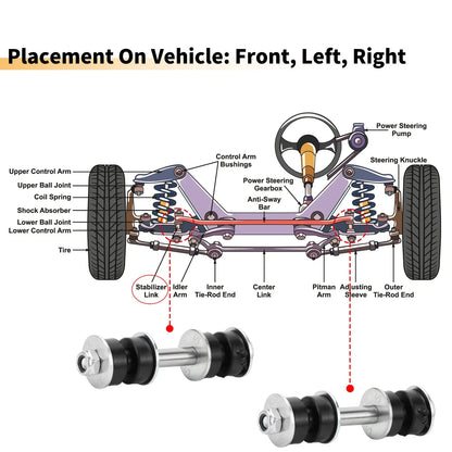 Front Stabiliser Sway Bar Links for Toyota Echo (2000-2005)