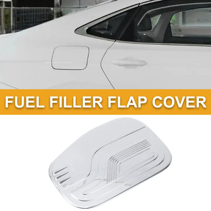Fuel Tank Door Cap for Ford Ranger 2023-2025 Gas Tank Flap Chrome Silver Tone