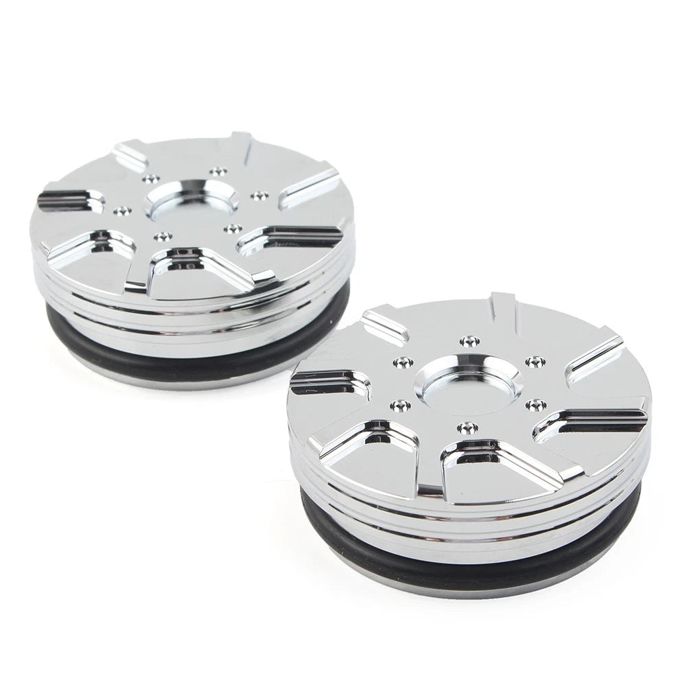 CNC Swingarm Pivot Bolt Covers for Harley V-Rod 2006-2017 ( Chrome)