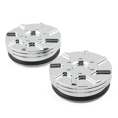 CNC Swingarm Pivot Bolt Covers for Harley V-Rod 2006-2017 ( Chrome)