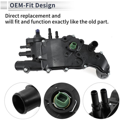 Engine Coolant Thermostat Housing for Peugeot 307 406 607 (2001-2008)