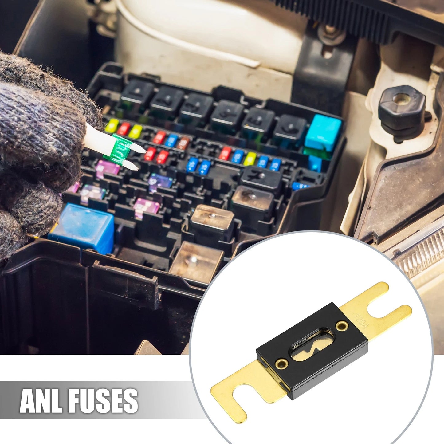 2 x Fuse ANL Fuses for Car, Truck, Motorcycle, Boat, Audio CDs