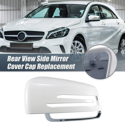 Left Mirror Cover Cap White for Mercedes Benz A Class B Class C Class E Class