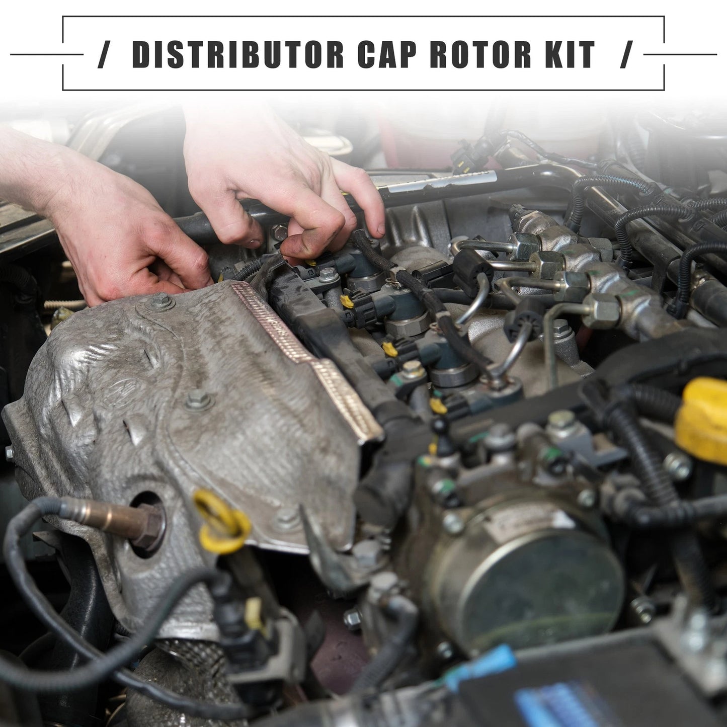 Ignition Distributor Set Distributor Cap and Rotor Kit for Chevrolet