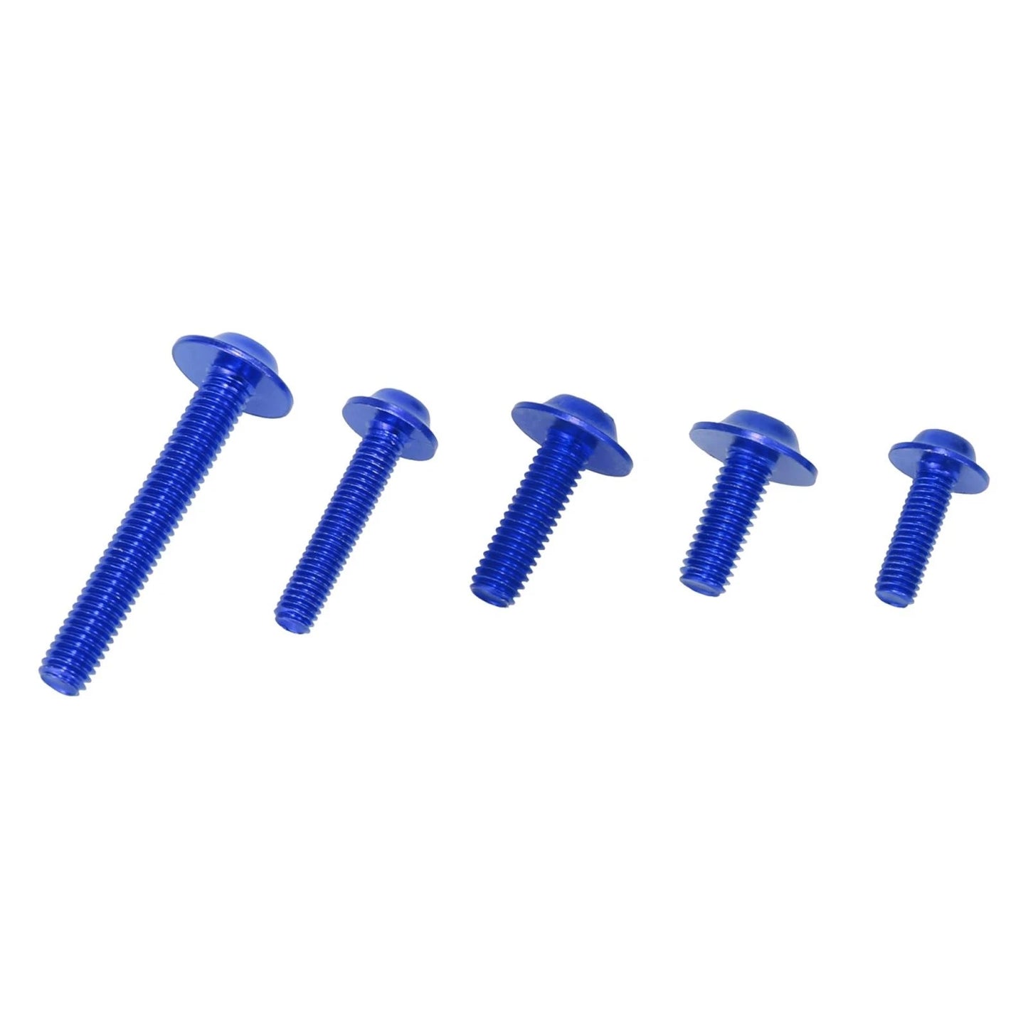 195pcs Motorcycle Fairing Body Bolts Fasteners Blue for Yamaha, Honda, BMW