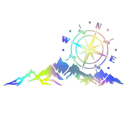 Compass Mountain Decal Graphics Sticker for SUV Car Hood Body Side Door