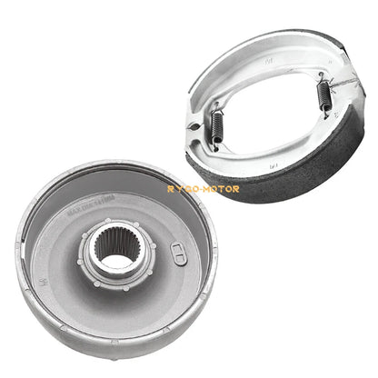 Rear Brake Drum Hub W/Shoes Kit 2x4 for Honda TRX250TE Recon (2002–2023)