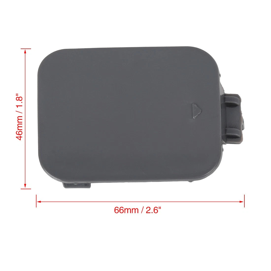 Black Front Bumper Tow Hook Cover for BMW E60 (2008-2010)