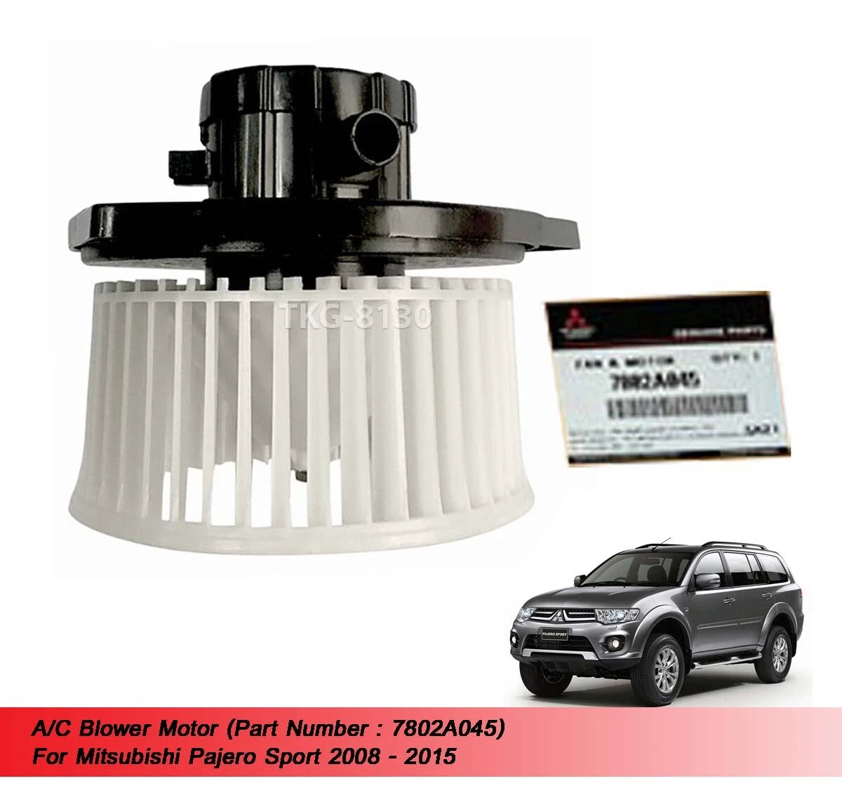 A/C Blower Motor for Mitsubishi Montero Pajero Sport (2008-2015)
