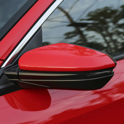 Red Left Side Mirror Cap Cover for Honda Civic (2016-2020)